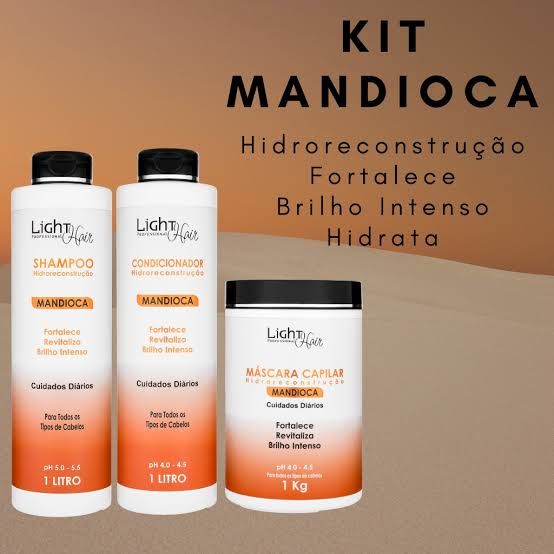 Kit mandioca Light Hair 1 Lt