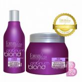 Forever Liss Platinum Blond Kit Shampoo + Máscara Matizadora