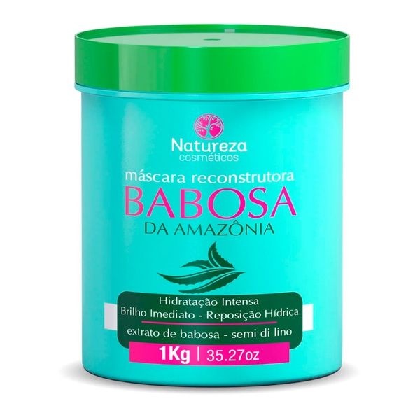 Natureza Cosméticos Máscara Reconstrutora Babosa da Amazônia 1kg