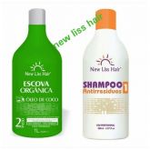 Escova Organica Oleo De Coco S/formol + Shampoo 300 ml