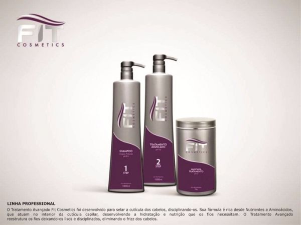 Kit Progressiva+máscara Fit Cosmetics 3 Itens - Linha Pro